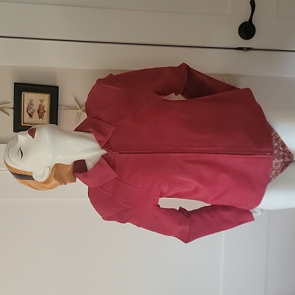 Yvonne  Marie suede zipper jacket SZ12